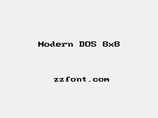 Modern DOS 8x8