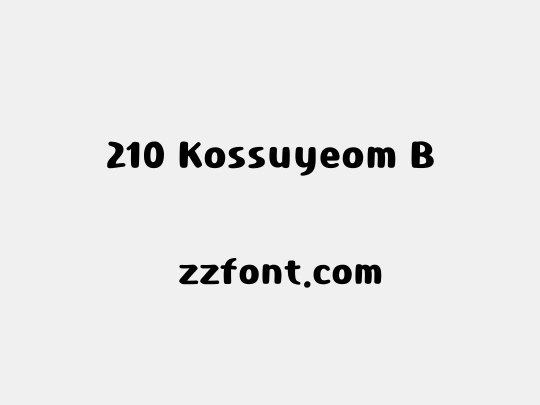 210 Kossuyeom B