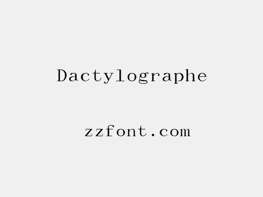 Dactylographe