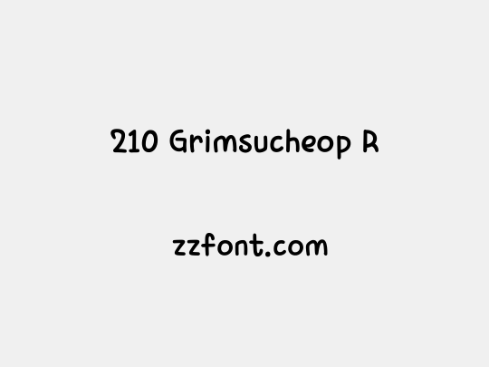 210 Grimsucheop R