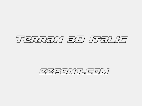 Terran 3D Italic