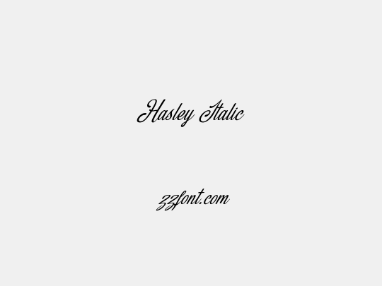 Hasley Italic