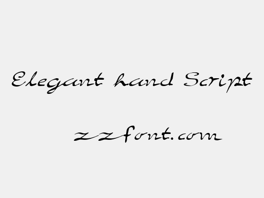 Elegant hand Script