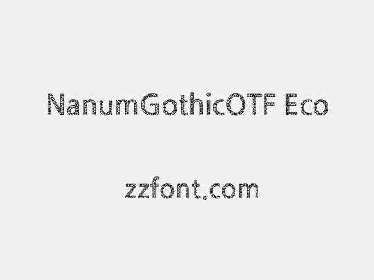 NanumGothicOTF Eco