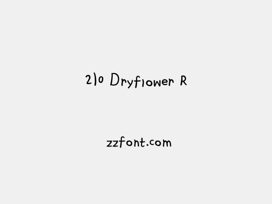 210 Dryflower R