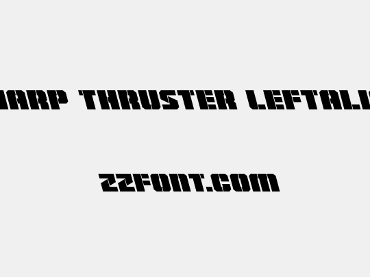 Warp Thruster Leftalic