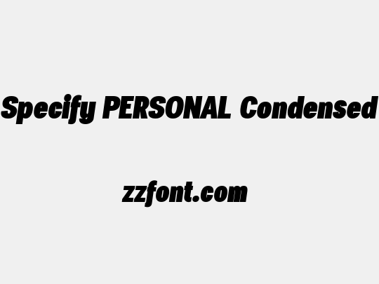 Specify PERSONAL Condensed