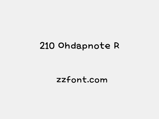 210 Ohdapnote R