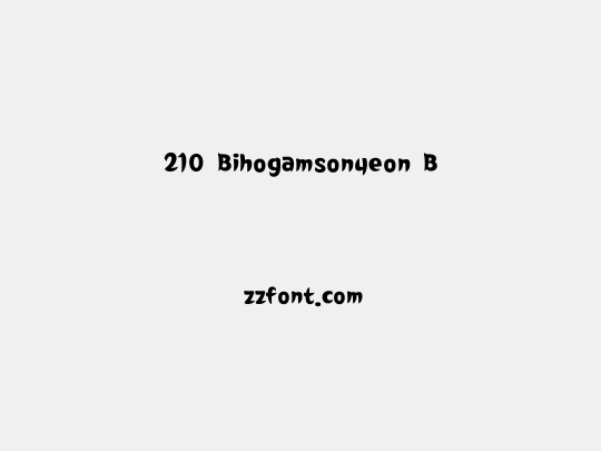 210 Bihogamsonyeon B