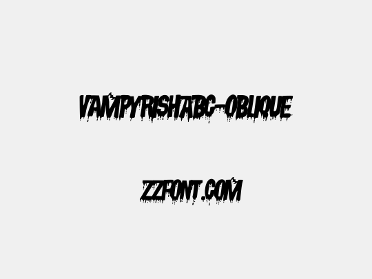 VampyrishABC-Oblique