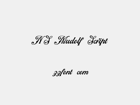 NS Mudolf Script