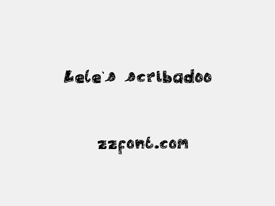 Lele's scribadoo