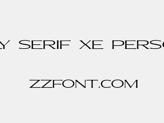 Molly Serif XE PERSONAL