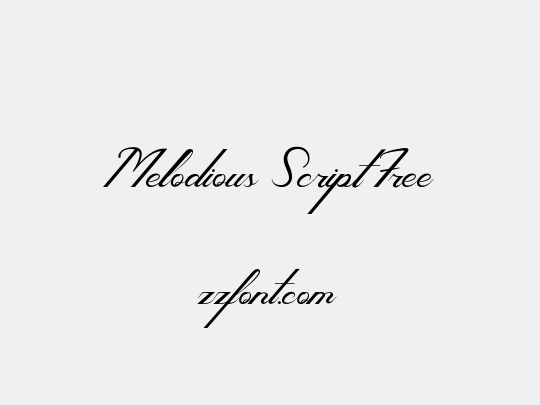 Melodious Script Free