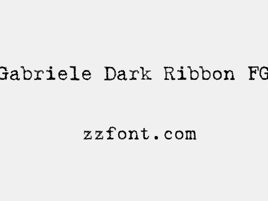 Gabriele Dark Ribbon FG