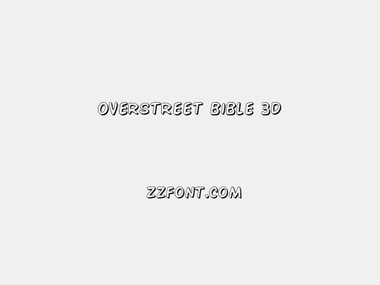 Overstreet Bible 3D