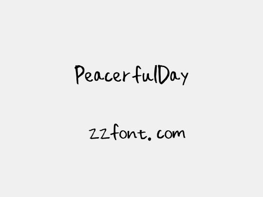 PeacerfulDay