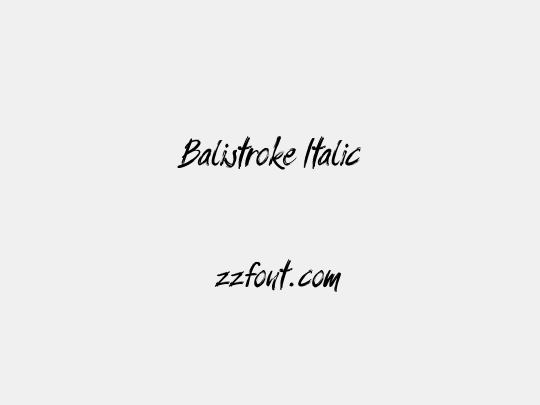 Balistroke Italic