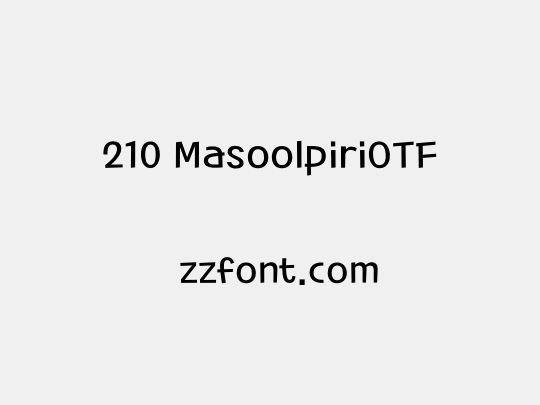 210 MasoolpiriOTF