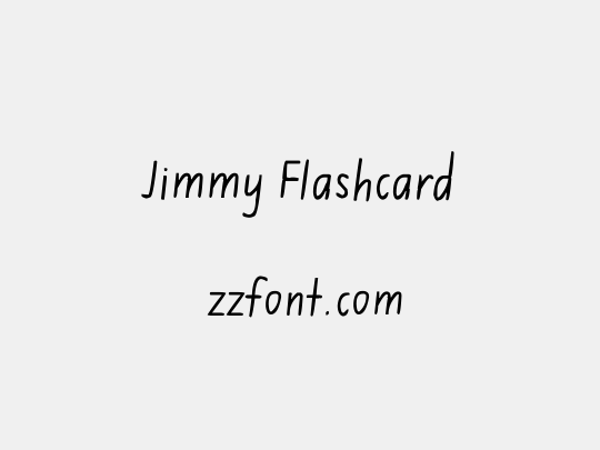 Jimmy Flashcard