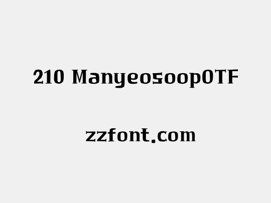 210 ManyeosoopOTF