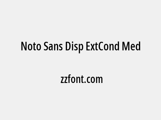 Noto Sans Disp ExtCond Med