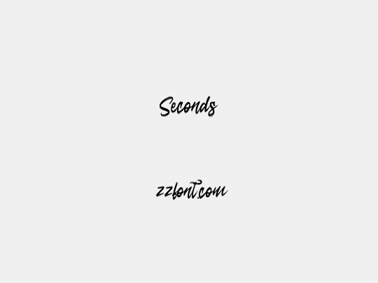 Seconds