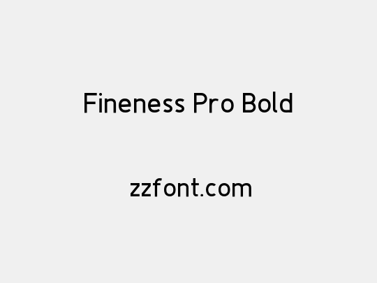 Fineness Pro Bold