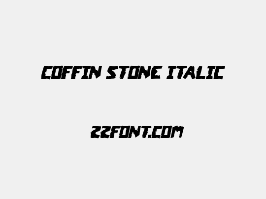 Coffin Stone Italic