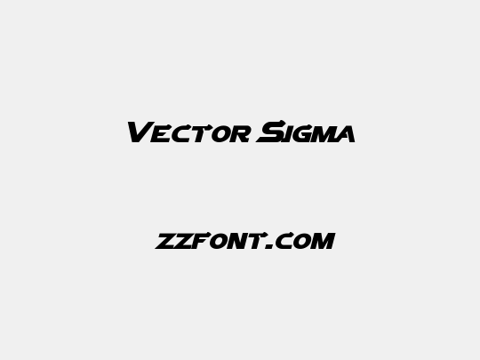 Vector Sigma