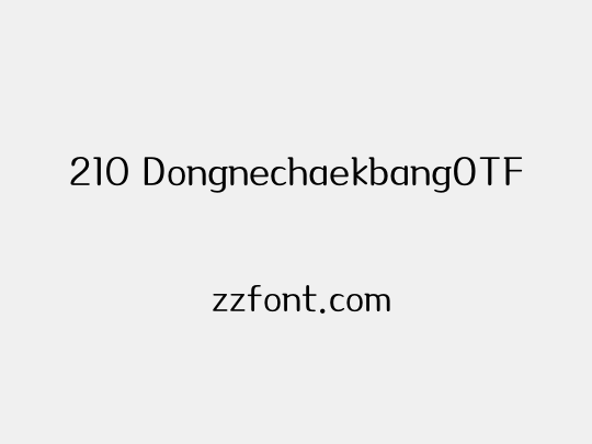 210 DongnechaekbangOTF