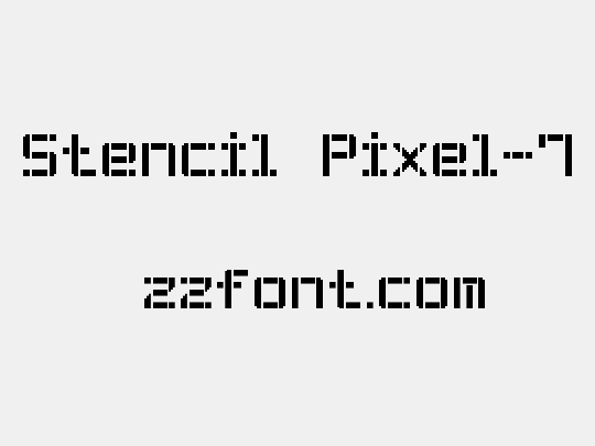 Stencil Pixel-7