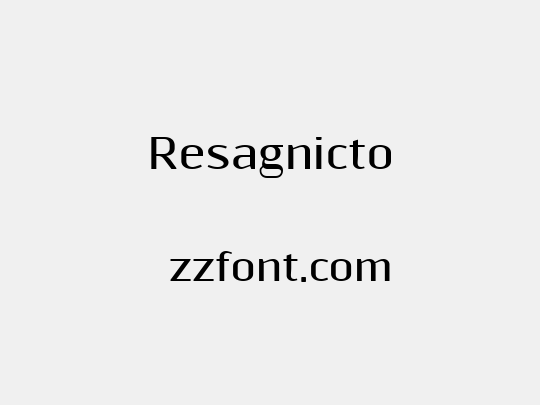 Resagnicto