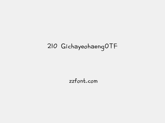 210 GichayeohaengOTF