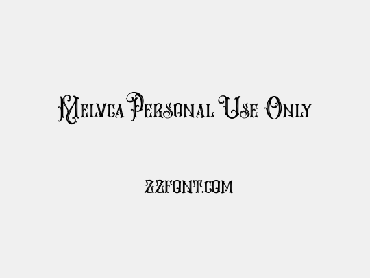 Melvca Personal Use Only