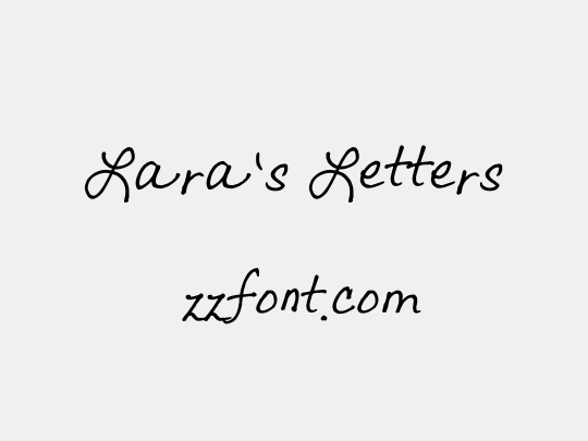 Lara's Letters