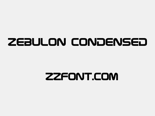 Zebulon Condensed