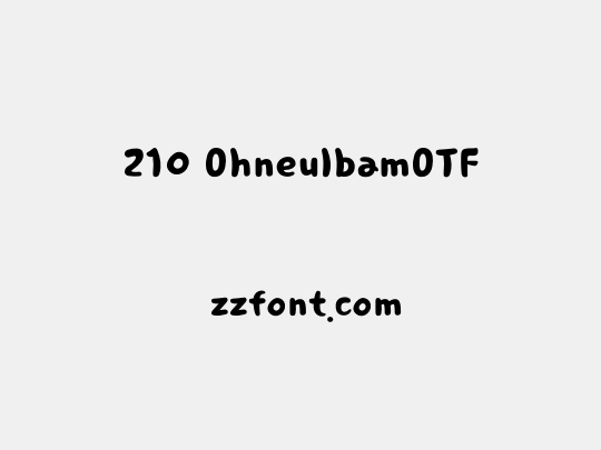 210 OhneulbamOTF