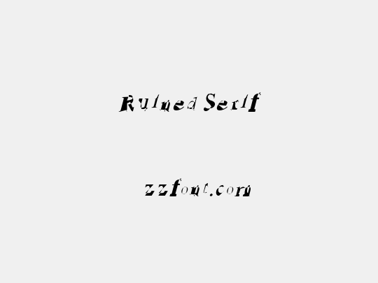 Ruined Serif