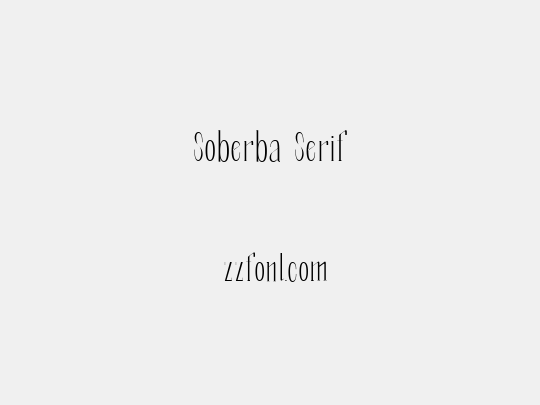 Soberba Serif