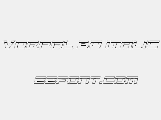 Vorpal 3D Italic