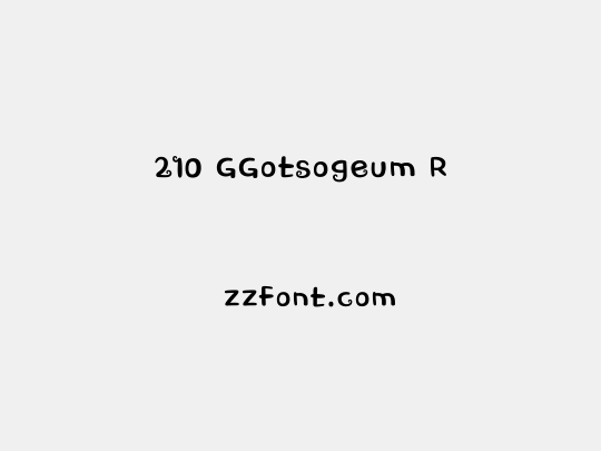 210 GGotsogeum R