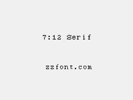 7:12 Serif