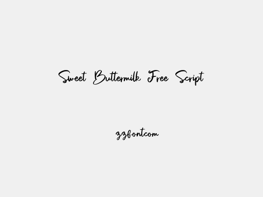 Sweet Buttermilk Free Script