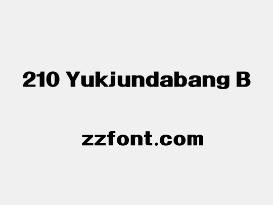 210 Yukjundabang B