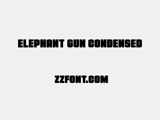 Elephant Gun Condensed