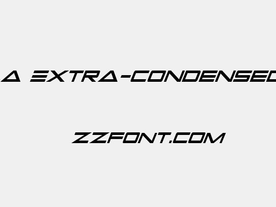 Capella Extra-condensed Italic