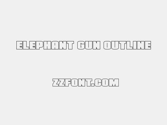 Elephant Gun Outline