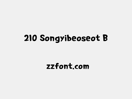 210 Songyibeoseot B