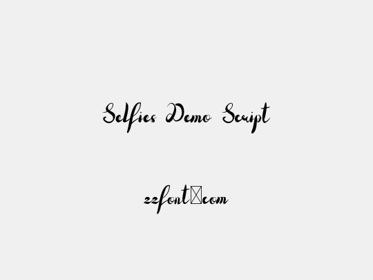 Selfies Demo Script